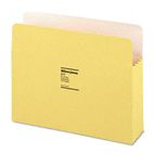Wilson Jones ColorLife 3 1/2 Inch Expansion Pocket, Straight Tab, Letter, Yellow, 25/Box WLJ64Y