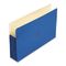 Wilson Jones ColorLife 5 1/4 Inch Expansion Pockets, Straight Tab, Legal, Dark Blue, 10/Box WLJ76BL