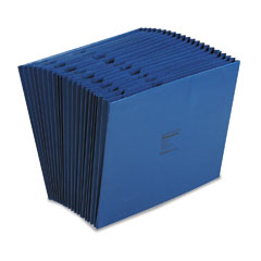Wilson Jones ColorLife Expanding A-Z Indexed Files, 21 Pockets, Letter, Dark Blue WLJC17ABL