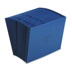 Wilson Jones ColorLife Expanding A-Z Indexed Files, 21 Pockets, Letter, Dark Blue WLJC17ABL