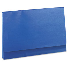 Wilson Jones ColorLife Three Inch Expansion Wallets with Velcro Gripper, Legal, Dark Blue WLJ7224BL