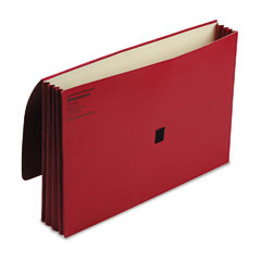 Wilson Jones ColorLife Three Inch Expansion Wallets with Velcro Gripper, Legal, Red WLJ7224R