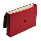 Wilson Jones ColorLife Three Inch Expansion Wallets with Velcro Gripper, Legal, Red WLJ7224R