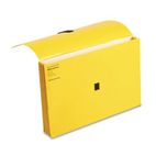 Wilson Jones ColorLife Three Inch Expansion Wallets with Velcro Gripper, Legal, Yellow WLJ7224Y
