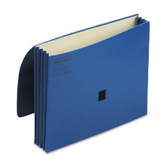 Wilson Jones ColorLife Three Inch Expansion Wallets with Velcro Gripper, Letter, Dark Blue WLJ7194BL