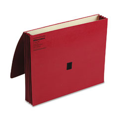 Wilson Jones ColorLife Three Inch Expansion Wallets with Velcro Gripper, Letter, Red WLJ7194R