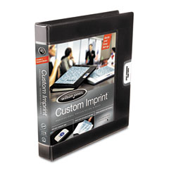 Wilson Jones Custom Imprint Presentation Binder, 1" Capacity, Black WLJ46100