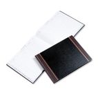 Wilson Jones Detailed Visitor Register Book, Black Cover, 208 Pages, 9 1/2 x 12 1/2 WLJS491