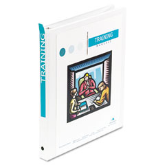 Wilson Jones Economy Vinyl Round Ring View Binder, 11 x 8-1/2, 1/2" Capacity, White WLJ36213W