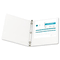 Wilson Jones Economy Vinyl Round Ring View Binder, 11 x 8-1/2, 1/2" Capacity, White WLJ36213W