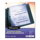 Wilson Jones Economy Weight Sheet Protector, Non-Glare Finish, Clear, 100/Box WLJ21423