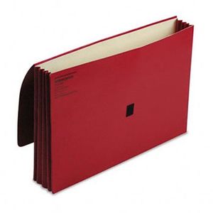 Wilson Jones Expanding Wallet,w/ Hook/Loop,3-1/2" Exp,15"x10",RD