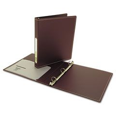 Wilson Jones Foam Polypropylene Ring Binder, 11 x 8-1/2, 1" Capacity, Brown WLJ38207