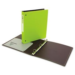 Wilson Jones Foam Polypropylene Ring Binder, 11 x 8-1/2, 1" Capacity, Green WLJ38204