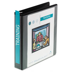 Wilson Jones Heavy-Duty D-Ring Vinyl View Binder, 1-1/2" Capacity, Black WLJ38534B