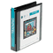 Wilson Jones Heavy-Duty D-Ring Vinyl View Binder, 1-1/2" Capacity, Black WLJ38534B