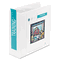 Wilson Jones Heavy-Duty D-Ring Vinyl View Binder, 3" Capacity, White WLJ38549W
