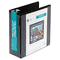 Wilson Jones Heavy-Duty D-Ring Vinyl View Binder, 4" Capacity, Black WLJ38554B