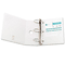 Wilson Jones Heavy-Duty D-Ring Vinyl View Binder, 5" Capacity, White WLJ38550W