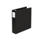 Wilson Jones Heavy-Duty No-Gap D-Ring Binder With Label Holder, 1-1/2" Capacity, Black WLJ38434B