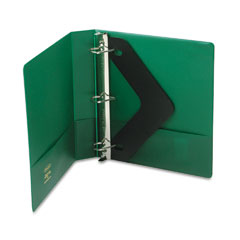 Wilson Jones Heavy-Duty No-Gap D-Ring Binder With Label Holder, 1-1/2" Capacity, Hunter Green WLJ38434G