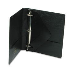Wilson Jones Heavy-Duty No-Gap D-Ring Binder With Label Holder, 1" Capacity, Black WLJ38414B