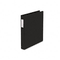 Wilson Jones Heavy-Duty No-Gap D-Ring Binder With Label Holder, 1" Capacity, Black WLJ38414B
