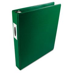 Wilson Jones Heavy-Duty No-Gap D-Ring Binder With Label Holder, 1" Capacity, Hunter Green WLJ38414G