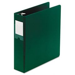 Wilson Jones Heavy-Duty No-Gap D-Ring Binder With Label Holder, 2" Capacity, Hunter Green WLJ38444G