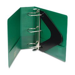 Wilson Jones Heavy-Duty No-Gap D-Ring Binder With Label Holder, 3" Capacity, Hunter Green WLJ38449G