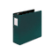 Wilson Jones Heavy-Duty No-Gap D-Ring Binder With Label Holder, 3" Capacity, Hunter Green WLJ38449G