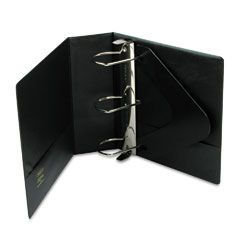 Wilson Jones Heavy-Duty No-Gap D-Ring Binder With Label Holder, 4" Capacity, Black WLJ38454B