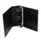 Wilson Jones Heavy-Duty No-Gap D-Ring Binder With Label Holder, 4" Capacity, Black WLJ38454B