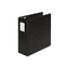 Wilson Jones Heavy-Duty No-Gap D-Ring Binder With Label Holder, 4" Capacity, Black WLJ38454B