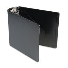 Wilson Jones Heavyweight Casebound DublLock Round Ring Binder, 11 x 8-1/2, 3" Cap, Black WLJ34449NLH