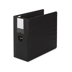 Wilson Jones Locking No-Gap D-Ring Vinyl Binder, 5" Capacity, Black WLJ87615