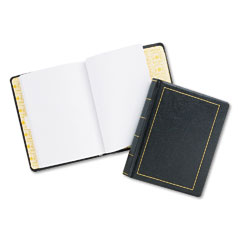 Wilson Jones Looseleaf Minute Book, Black Leather-Like Cover, 125 Pages, 8 1/2 x 11 WLJ039511