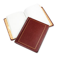 Wilson Jones Looseleaf Minute Book, Red Leather-Like Cover, 125 Pages, 8 1/2 x 11 WLJ039611