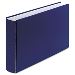 Wilson Jones Mediumweight Casebound DublLock Round Ring Binder, 11 x 17, 2" Capacity, Blue WLJ34690NB