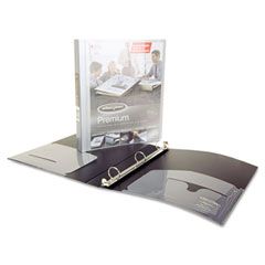 Wilson Jones Metallic Color Flexible Poly Round Ring View Binder, 11 x 8-1/2, 1" Cap, Silver WLJ88205