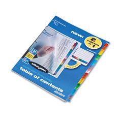Wilson Jones Multi-Dex Index Assorted Color 31-Tab, 1-31, Letter, 31/Set WLJ90103