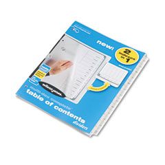 Wilson Jones Multi-Dex Index Black & White 12 Month Tabs, Letter, 24 Sets/Box WLJ90301
