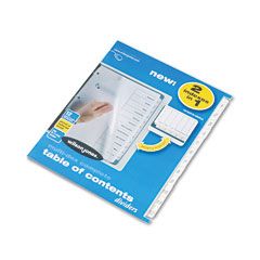 Wilson Jones Multi-Dex Index Black & White 12-Tab, Labeled 1-12, Letter, 12/Set WLJ91201