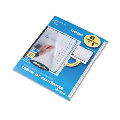 Wilson Jones Multi-Dex Index Black & White 15-Tab, Labeled 1-15, Letter, 15/Set WLJ91501