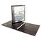 Wilson Jones Premium Single-Touch Locking Round Ring View Binder, 1-1/2" Capacity, Black WLJ87903