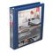 Wilson Jones Premium Single-Touch Locking Round Ring View Binder, 1-1/2" Capacity, Blue WLJ87904