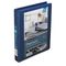 Wilson Jones Premium Single-Touch Locking Round Ring View Binder, 1" Capacity, Blue WLJ87901