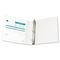 Wilson Jones Print-Won't-Stick Flexible Poly Round Ring View Binder, 1" Capacity, Clear WLJ43337