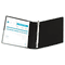 Wilson Jones Print-Wont-Stick Flexible Poly Round Ring View Binder, 1" Capacity, Black WLJ43341