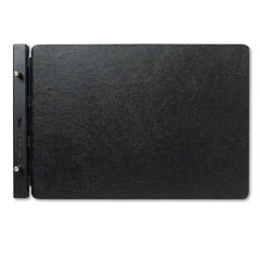 Wilson Jones Raven Vinyl-Guarded Post Binder, 11 x 17 Sheets, 2" Capacity, Black WLJ24166N
